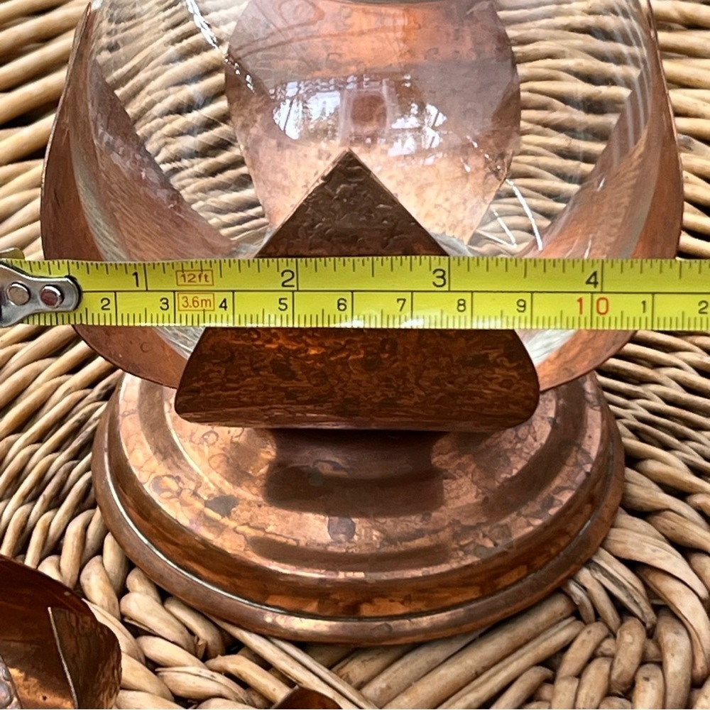 Butte Copper Co. Copper and Glass Candle Holders- Montana, USA - Picture 7 of 10